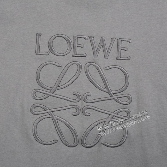 Loewe專櫃羅意威2023SS新款刺繡T恤 男女同款 tzy2826